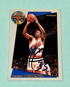 Hersey Hawkins 1992-1993 Fleer Sharp Shooter Firma Autógrafo Firmado AUTO TTM - Imagen 1 de 3