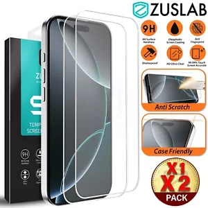 For iPhone 16 16e 15 14 13 12 11 Pro Max Plus XR Tempered Glass Screen Protector - Picture 1 of 68