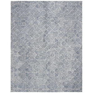 SAFAVIEH Abstract ABT763M Handmade Blue / Ivory Rug - Picture 1 of 31