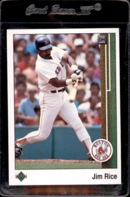 1989 Upper Deck #413 Jim Rice Boston Red Sox - Nice Card! - Image 1 of 2