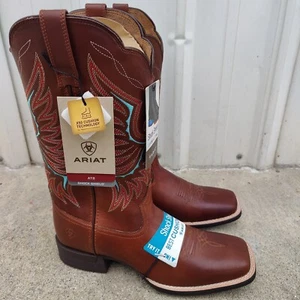 Ariat Rockdale Mujer Talla 11 B Marrón Cuero Envejecido Vaquero 12" Botas 1004238 - Imagen 1 de 8
