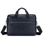 Bullcaptain Briefcase Men Leather 16-inch Laptop Bag Handbag