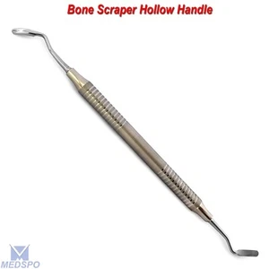 Raschietto innesto osseo manico cavo impianto dentale chirurgia strumenti di laboratorio - Foto 1 di 5