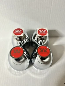 I KIT OF 4 WESTERN WHEELS PLASTIC CENTER CAPS 3 1/4 OD - Picture 1 of 4