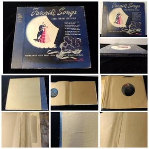 Favorite Songs from Famous Musicals, 4 10" Black label RCA Victor with Album 78  - Picture 1 of 12