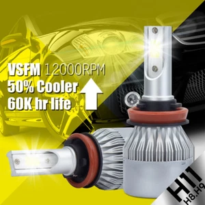 388W 38800LM XENTEC LED HEADLIGHT BULBS KIT H11 H9 6500K HIGH POWER LOW BEAM - Picture 1 of 12
