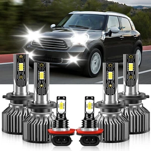 For Mini Cooper Countryman 2017-2019 LED Headlight High Low Beam Fog Light Bulb - Picture 1 of 12