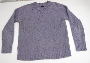 Debbie Morgan Women's Blue/Violet Knit Pullover Acrylic Sweater Med - Picture 1 of 12