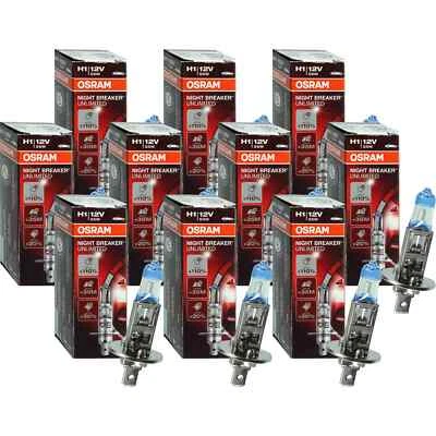 10x OSRAM NIGHT BREAKER UNLIMITED H1 +110% Glühbirne Lampe 12V 60/55 Watt P14,5s - Bild 1 von 4