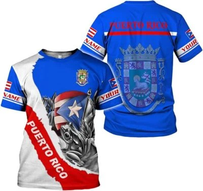 Custom Puerto Rico Flag Shirt Boricua Puerto Rican Shirts Puerto Rican Pride Tee - Image 1 of 4