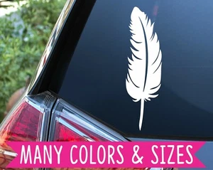 Feather Vinyl Decal Sticker Car Planner Tumbler - Picture 1 of 3