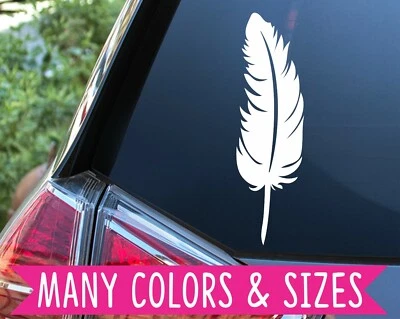 Feather Vinyl Decal Sticker Car Planner Tumbler - Изображение 1 из 3
