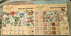 Graphic 45 8x8 8" Paper Pad Time To Flourish Calendar 2014Seasons Holidays NEW - Picture 1 of 12