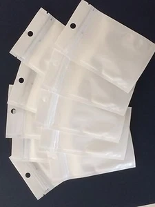 10 x Semi Transparency Zip Lock Beutel 95mm * 70mm wiederverschließbar  - Bild 1 von 3