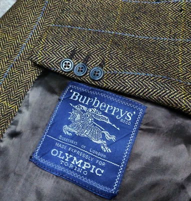 Винтажный Burberrys London чистой шерсти окно охотничья куртка blazer 42R - Изображение 1 из 4