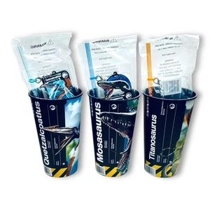 Jurassic World Rebirth Big Gulp Cup Set of 3 + Straws 7-Eleven Exclusive NEW - Picture 1 of 20