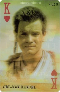 2012 Star Wars Celebration VI Cartamundi Obi-Wan Kenobi King of Hearts #4 of 5 - Picture 1 of 2