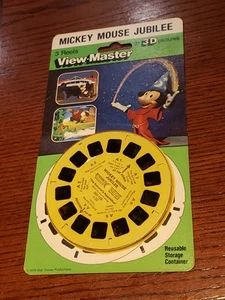Vintage Raro "MICKEY MOUSE JUBILEE" View-Master 3D *APERTO* Blaster Pack #3026 - Foto 1 di 9