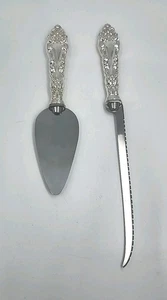 VINTAGE AMSTON CRESCENDO STERLINGSILBER GRIFF 6" KÄSESERVICE 8" FILETIERMESSER - Bild 1 von 12