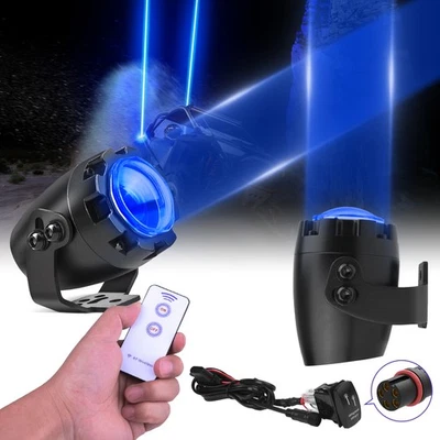 For Side by Sides RZR UTV RGB Laser LED Whip Lights Spot Pods Whipless Antenna - Image 1 of 4