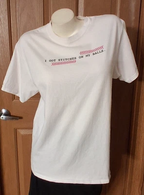 Port & Company Core Cotton White Graphic Tee Short Sleeves Men's Size M - Image 1 of 4