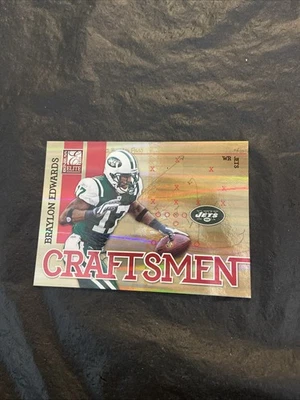 Braylon Edwards 2011 Donruss Elite Gold Craftsmen #4 /49 New York Jets - Image 1 of 2