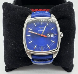 Orologio da polso uomo Carrera vintage CW54601.103051 cinturino distribuzione pelle Lorica - Foto 1 di 22