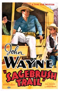 Sagebrush Trail 1933 John Wayne Western Classic Film Cinema Movie Poster  - Picture 1 of 1