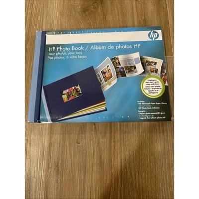 Papel fotográfico brillante avanzado HP Photo Book + CD de software para libro de fotos nuevo sellado Foto 1 de 4