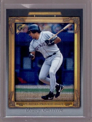 Vinny Castilla 1998 Topps Gallery #83 jugadores edición privada paralelo #247/250 Foto 1 de 2