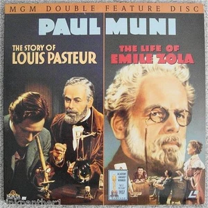 The Story of LOUIS PASTEUR & Life of EMILE ZOLA Paul Muni LaserDisc Edition - Picture 1 of 5