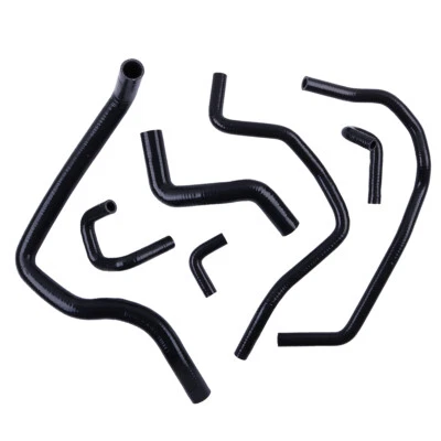 KIT MANGUERA CALENTADOR RADIADOR SILICONA NEGRO PARA HONDA PRELUDE BB6/BB8 H22A 1997-2001 Foto 1 de 4