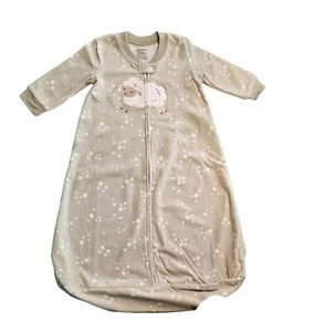 Carter's Two Way Zip Fleece Sleep Sack Size 0-3 Months Green - Imagen 1 de 3