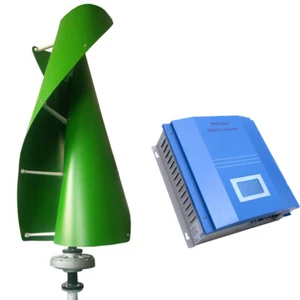 2000W 24V 48V 96V Vertikale Windkraftanlage Helix Windturbine, Hybrid Ladergler - Bild 1 von 26