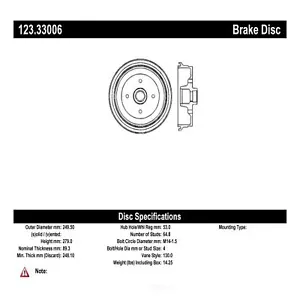 Front Brake Drum For 1971-1979 Volkswagen Super Beetle 1972 1974 1973 Centric - Picture 1 of 1