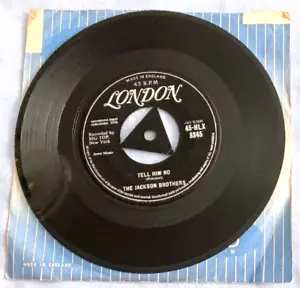 TELL HIM NO, THE JACKSON BROTHERS, 1958 LONDON LABEL TRI-CENTER, R&R, EX / EX. - Picture 1 of 2