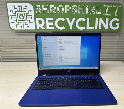 HP NoteBook 14" Laptop 14S-FQ0509NA, AMD 3020e 4GB RAM 64GB SSD *READ* - Image 1 of 4