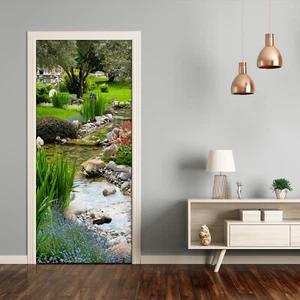 Türtapete Selbstklebend Türposter Türaufkleber Landschaften Asiatischer Garten - Bild 1 von 6