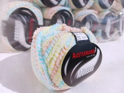 Lot 10 AUSTERDAM MELISSA Knitting Yarn Blend Packaged 50gr balls, Belgium - Image 1 of 3
