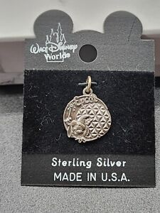 Walt Disney World Sterling Silver Charm NOS Made In USA Epcot Center