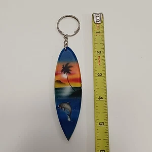 SURFBOARD & DOLPHIN LOGO KEYCHAIN GREAT FOR ANY COLLECTION! - Picture 1 of 7