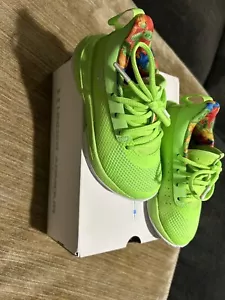 Under Armour Stephen Curry 7 Sour Patch Kids Lime Green 3022114 302 GS Size 11K - Picture 1 of 8
