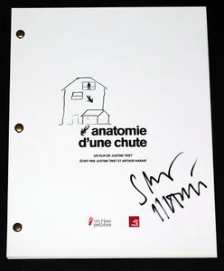 SANDRA HULLER Signed ANATOMY OF A FALL Full Movie SCRIPT Screenplay autograph - Picture 1 of 1