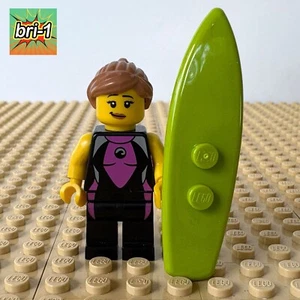 LEGO Minifigures: Surfer Girl, ALT SURFBOARD, col04-5, 8804, SERIES 4, 2011 - Picture 1 of 8