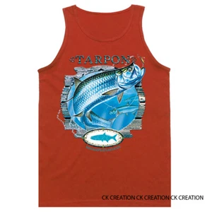 Tarpon Saltwater Fishing Outdoor Sports Tank Top - Bild 1 von 11