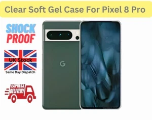 Clear Gel Phone Case For Google Pixel 8 Pro Shockproof Bumper Cover - Picture 1 of 2