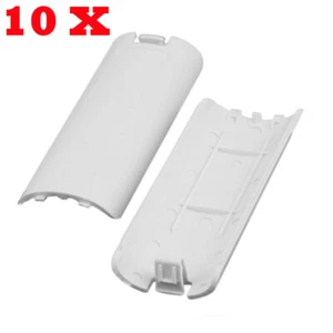 LOT 10 Replacement Battery Cover Shell Case Clip For Wii Remote Controller White - Picture 1 of 5