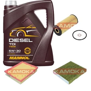 KAMOKA Inspektionspaket MANNOL Diesel TDI 5W-30 5L für Toyota Verso 1.6 D-4D - Bild 1 von 12