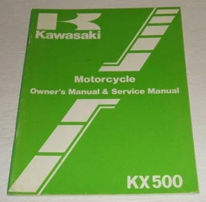 Kawasaki 1984 Kx500 manual de servicio taller reparación propietarios Kx 500 - Imagen 1 de 7