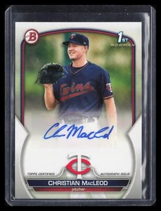 2023 Bowman Christian MacLeod PPA-CMD Paper Prospect Autograph - Minnesota Twins - Picture 1 of 2